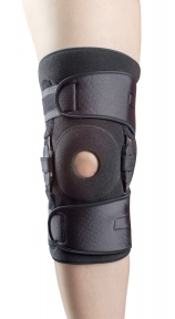 Бандаж с полицентрическими анатомическими шарнирами для сильной фиксации коленного сустава К-1ПШ