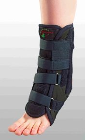 Тутор для гомілкоступневого суглобу з ребрами жорсткості ГС-2 COMFORT графітовий